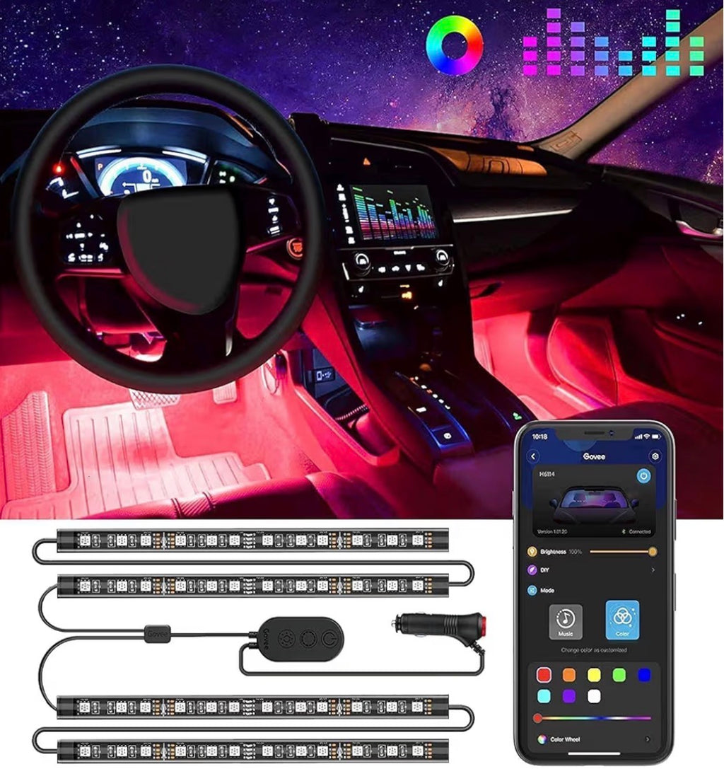 Govee Car LED Lights, Smart Car Interior Lights with App Control