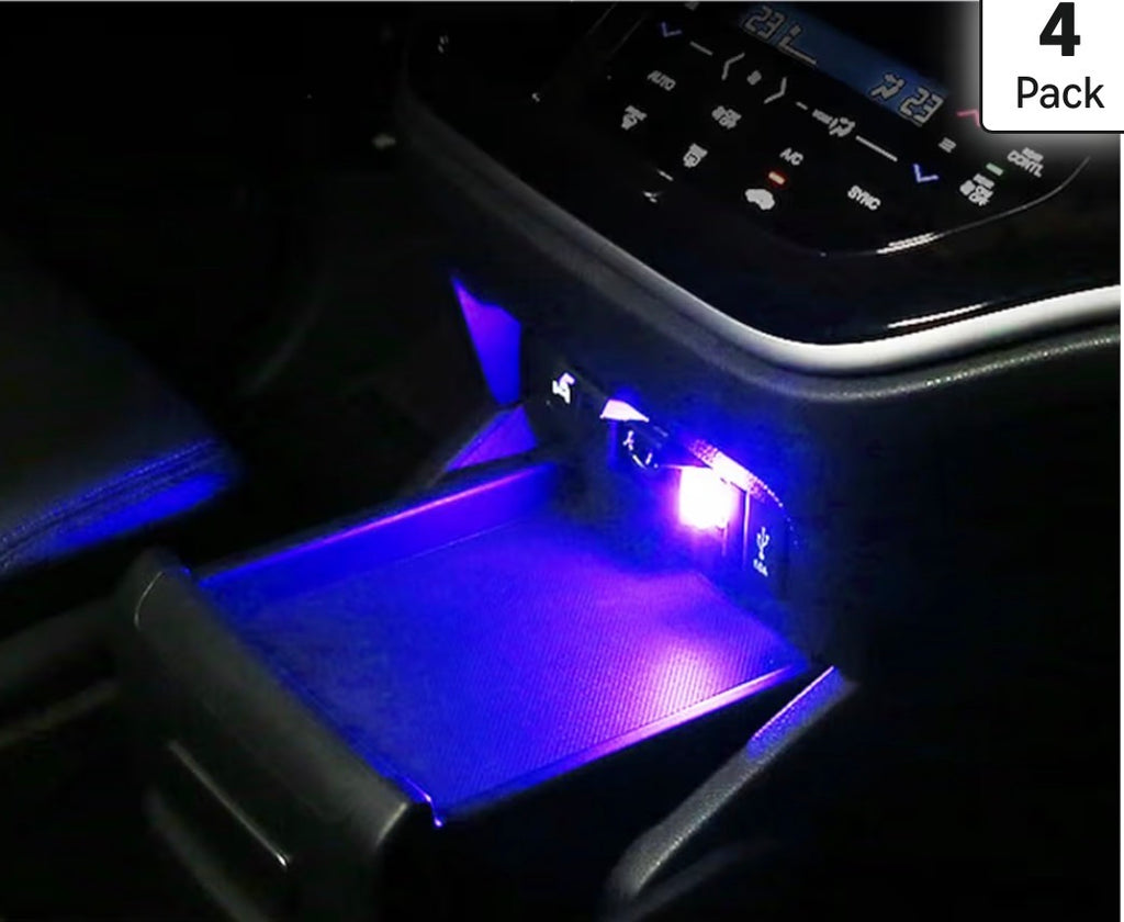6 PCS USB LED Car Interior Atmosphere Lamp,