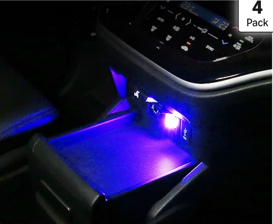 6 PCS USB LED Car Interior Atmosphere Lamp,